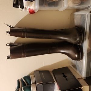 Banana Republic Riding Rain Boots W8 Brown